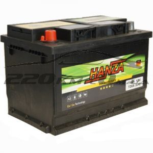 Акумулятор для авто Hanza Gold 6СТ-74L+ купити з доставкою в інтернет магазині - 220km.com