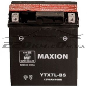Акумулятор Maxion AGM Moto 6CT-6R+(12V) YTX 7L-BS купити з доставкою в інтернет магазині - 220km.com