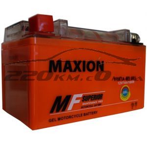 Акумулятор Maxion GEL Moto 6CT-7L+(12V) YTX 7A-BS купити з доставкою в інтернет магазині - 220km.com