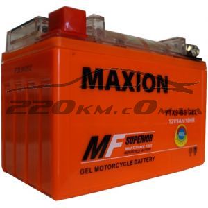 Акумулятор Maxion GEL Moto 6CT-9L+(12V) YTX 9-BS купити з доставкою в інтернет магазині - 220km.com