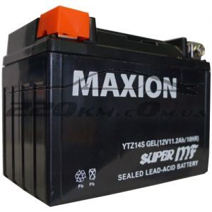 Акумулятор Maxion GEL Moto 6CT-11,2L + (12V) YTZ 14S купити з доставкою в інтернет магазині - 220km.com