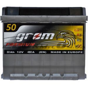 Акумулятор для автомобіля Grom Premium 6СТ-50R+ купити з доставкою в інтернет магазині - 220km.com