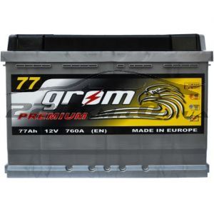 Акумулятор для автомобіля Grom Premium 6СТ-77 R+ купити з доставкою в інтернет магазині - 220km.com