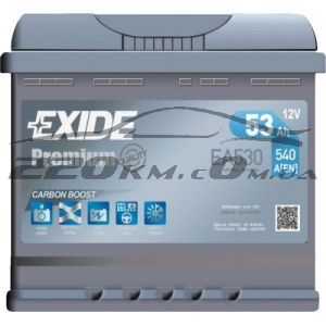 Автомобільний акумулятор Exide 6СТ-53R+ Premium купити з доставкою в інтернет магазині - 220km.com