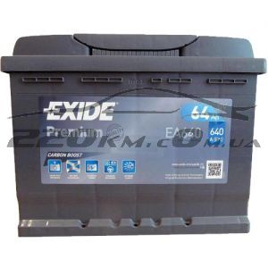 Автомобільний акумулятор Exide 6СТ-64R+ Premium купити з доставкою в інтернет магазині - 220km.com