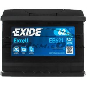 Автомобільний акумулятор Exide 6СТ-62L + Excell купити з доставкою в інтернет магазині - 220km.com