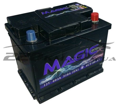 Акумулятор для автомобіля Magic Energy 6СТ-60R купити з доставкою в інтернет магазині - 220km.com