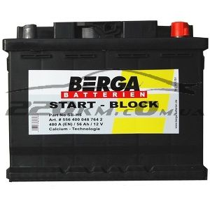 Аккумулятор Berga Start Block 56R+ купить с доставкой в интернет магазине - 220km.com