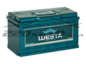 Акумулятор для авто Westa 6СТ-92R+ купити з доставкою в інтернет магазині - 220km.com
