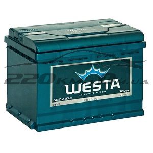 Акумулятор для авто Westa 6СТ-70R+ купити з доставкою в інтернет магазині - 220km.com