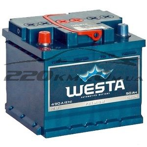 Аккумулятор для авто Westa 6СТ-50L+ купить с доставкой в интернет магазине - 220km.com
