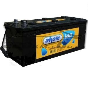 Вантажний авто акумулятор Аком 140L+ купити з доставкою в інтернет магазині - 220km.com