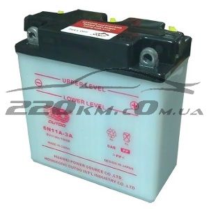 Акумулятор Outdo Standard Moto 3CT-11L+(6V) 6N11A-3A купити з доставкою в інтернет магазині - 220km.com