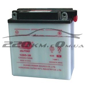 Акумулятор Outdo Standard Moto 6CT-5R+(12V) 12N 5-3B купити з доставкою в інтернет магазині - 220km.com