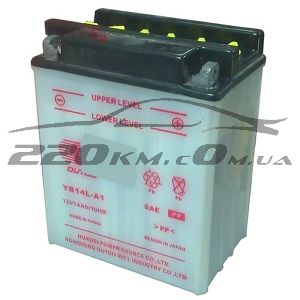 Акумулятор Outdo Standard Moto 6CT-14R+(12V) YB 14L-A1 купити з доставкою в інтернет магазині - 220km.com