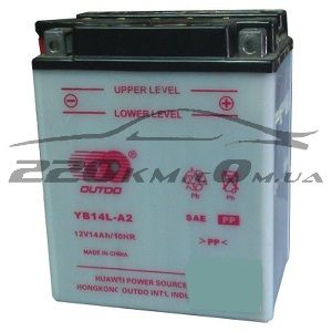 Акумулятор Outdo Standard Moto 6CT-14R+(12V) YB 14L-A2 купити з доставкою в інтернет магазині - 220km.com