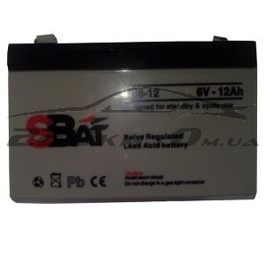Акумулятор для дитячого автомобіля SBat 3СТ-12L+ CB6-12 купити з доставкою в інтернет магазині - 220km.com