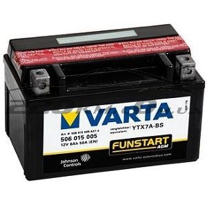 Акумулятор Varta 6R+ YTX7A-4YTX7A-BSc 506015005 купити з доставкою в інтернет магазині - 220km.com