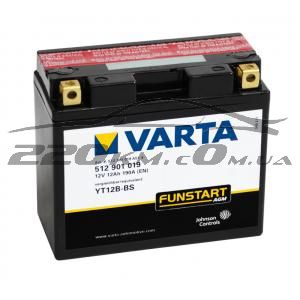 Акумуляторна батарея Varta Moto AGM YT12B-4YT12B-BS. 12(Ya11) 512901019 купити з доставкою в інтернет магазині - 220km.com