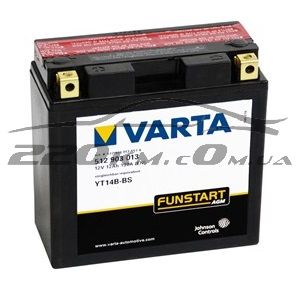 Акумуляторна батарея Varta Moto AGM YT14B-4YT14B-BS. 12(Ya11) 512903013 купити з доставкою в інтернет магазині - 220km.com