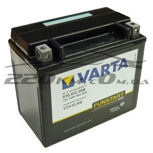 Акумуляторна батарея Varta Moto AGM YTX12-4YTX12-BS. 10(Ya5) 510012009 купити з доставкою в інтернет магазині - 220km.com