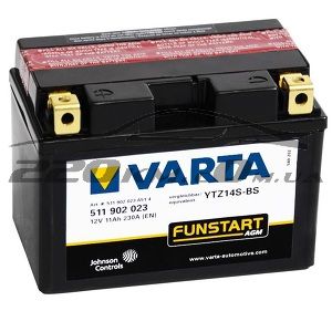 Акумуляторна батарея Varta Moto AGM YTZ14S-4YTZ14S-BS. 11(Ya11) 511902023 купити з доставкою в інтернет магазині - 220km.com