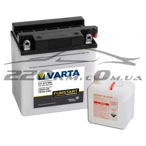 Акумулятор Varta Moto Fresh Pack 12N10-3B YB10L-B/YB10L-B2 511013009 купити з доставкою в інтернет магазині - 220km.com