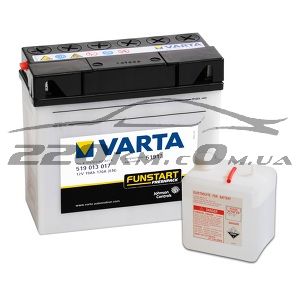 Акумулятор Varta Moto Fresh Pack 51913. 19 (Ya10) 519013017 купити з доставкою в інтернет магазині - 220km.com
