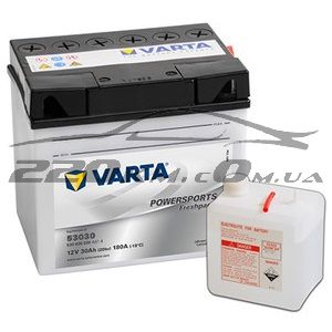 Акумуляторна батарея Varta Moto Fresh Pack 53030. 30(Ya10) 530030030 купити з доставкою в інтернет магазині - 220km.com