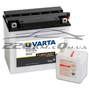Акумулятор Varta Moto Fresh Pack YB16-B 19(Ya6) 519012019 купити з доставкою в інтернет магазині - 220km.com