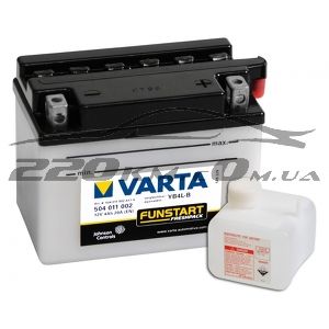 Акумулятор Varta Moto Fresh Pack YB4L-B 4(Ya5) 504011002 купити з доставкою в інтернет магазині - 220km.com