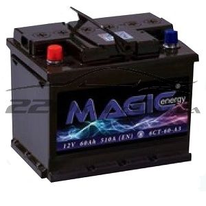 Акумулятор для автомобіля Magic Energy 6СТ-60L купити з доставкою в інтернет магазині - 220km.com