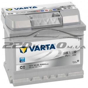 Автомобильный аккумулятор Varta Silver Dynamic 52 (C6)552401052 купить с доставкой в интернет магазине - 220km.com