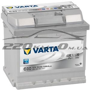Автомобільний акумулятор Varta Silver Dynamic 54 (C30)554400053 купити з доставкою в інтернет магазині - 220km.com