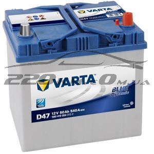 Автомобильный аккумулятор Varta Blue Dynamic 60 (D47)560410054 купить с доставкой в интернет магазине - 220km.com