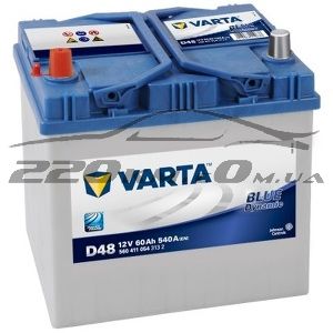 Автомобильный аккумулятор Varta Blue Dynamic 60 (D48)560411054 купить с доставкой в интернет магазине - 220km.com