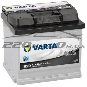 Автомобільний акумулятор Varta Black Dynamic 45 (B20)545413040 купити з доставкою в інтернет магазині - 220km.com