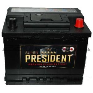 Акумулятор для автомобіля President 6СТ-60R+ купити з доставкою в інтернет магазині - 220km.com