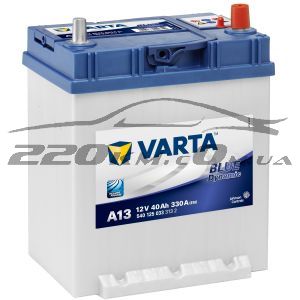 Автомобільний акумулятор Varta Blue Dynamic 40 (A13) 540125033 купити з доставкою в інтернет магазині - 220km.com