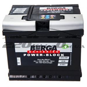 Аккумулятор Berga Power Block 63R+ купить с доставкой в интернет магазине - 220km.com