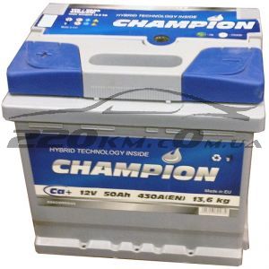 Акумулятор для автомобіля Champion Standart 6СТ-50R+ купити з доставкою в інтернет магазині - 220km.com