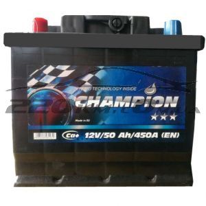 Акумулятор для автомобіля Champion Black 6СТ-50L+ купити з доставкою в інтернет магазині - 220km.com