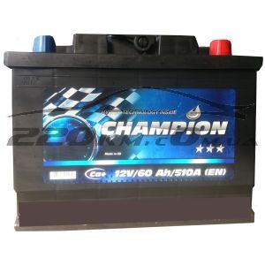 Акумулятор для автомобіля Champion Black 6СТ-60R+ купити з доставкою в інтернет магазині - 220km.com