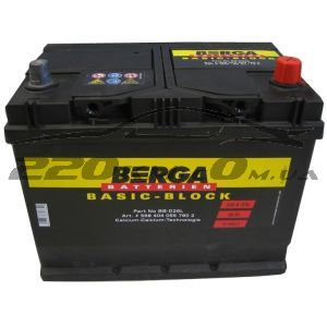 Аккумулятор Berga Basic Block asia 68R+ купить с доставкой в интернет магазине - 220km.com