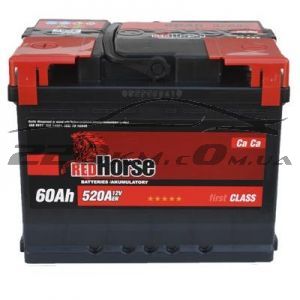 Акумулятор для авто RED Horse 6CT-60R+ купити з доставкою в інтернет магазині - 220km.com