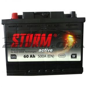 Акумулятор для авто Storm Active 60L+ купити з доставкою в інтернет магазині - 220km.com