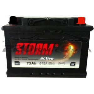 Акумулятор для авто Storm Active 75R+ купити з доставкою в інтернет магазині - 220km.com