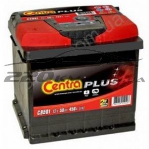 Акумулятор для легкового автомобіля Centra Plus 6СТ-50L+CB501 купити з доставкою в інтернет магазині - 220km.com