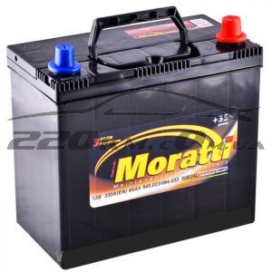 Акумулятор для автомобіля Moratti JIS 6СТ-45R+ купити з доставкою в інтернет магазині - 220km.com