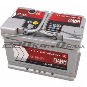 Автомобільний акумулятор Fiamm Titanium PRO 6СТ-74R+ купити з доставкою в інтернет магазині - 220km.com